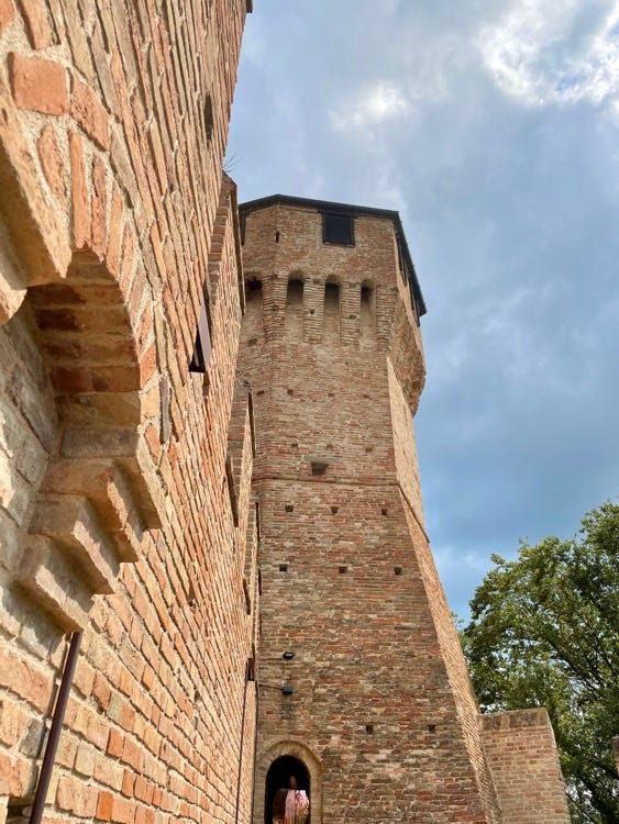 The Gabicce Monte belvedere and Gradara castle