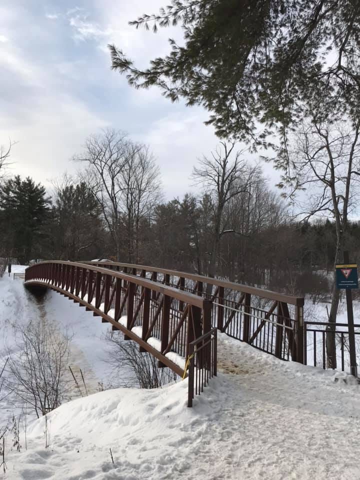 Winter trails in Chelsea Quebec