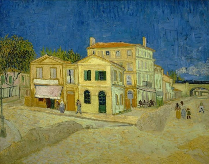 Seascapes and Yellow House by van Gogh