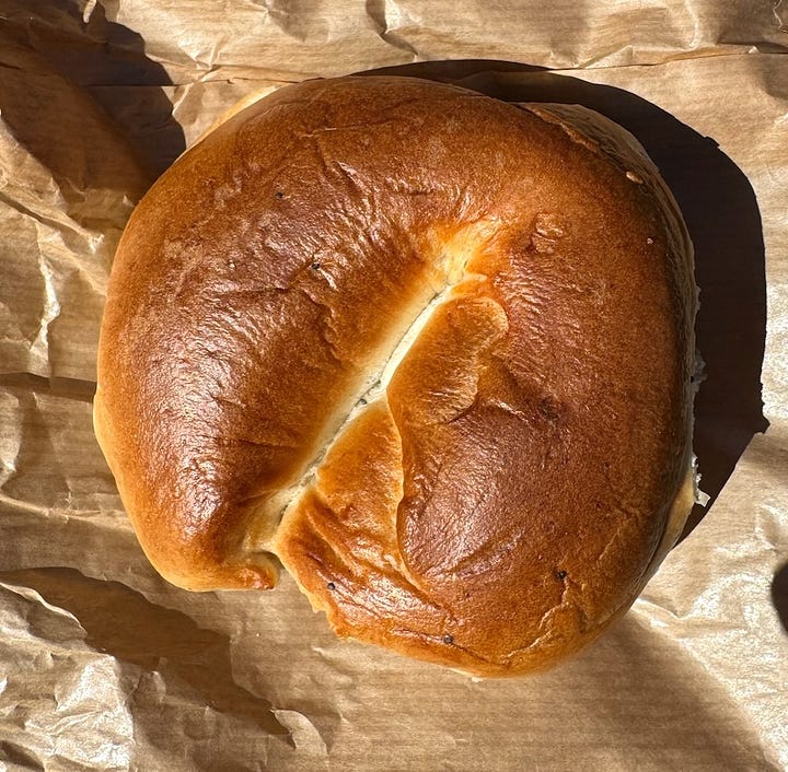 Different looks at the Beigel Bake beigel