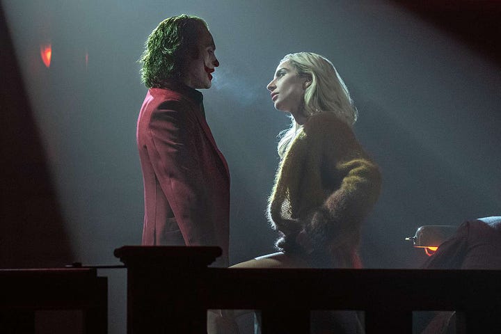 Stills from the new films Joker: Folie à Deux, The Outrun, Runt and Will & Harper