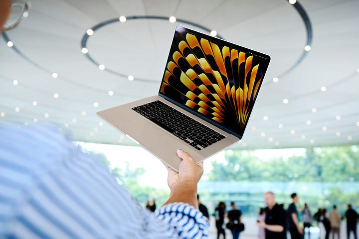 Apple 15-inch MacBook Air and Mac Pro at WWDC 2023.