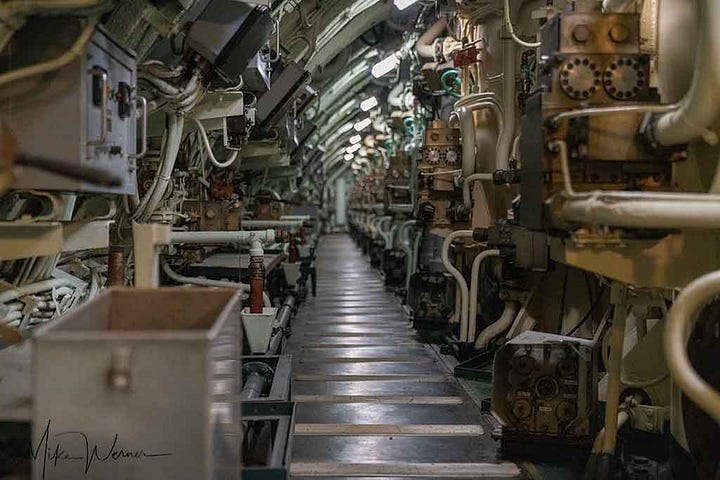 Narrow corridors and stairs