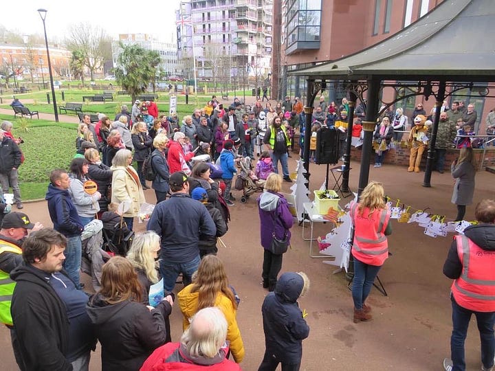 protests against Walleys Quarry