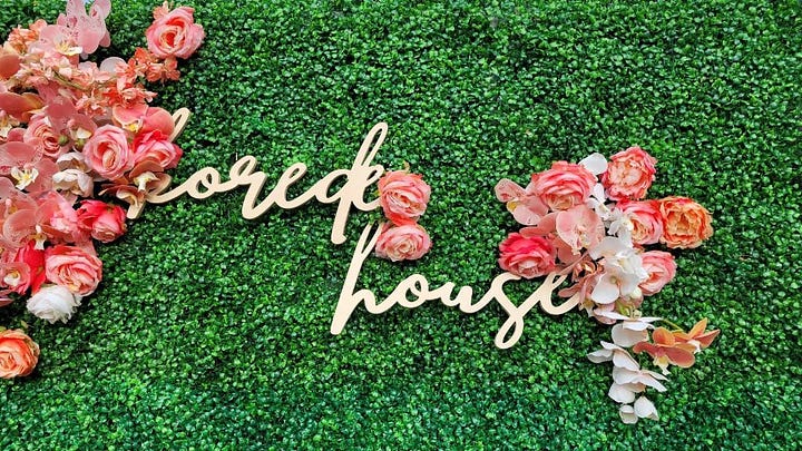 Images of gatherings at Korede House