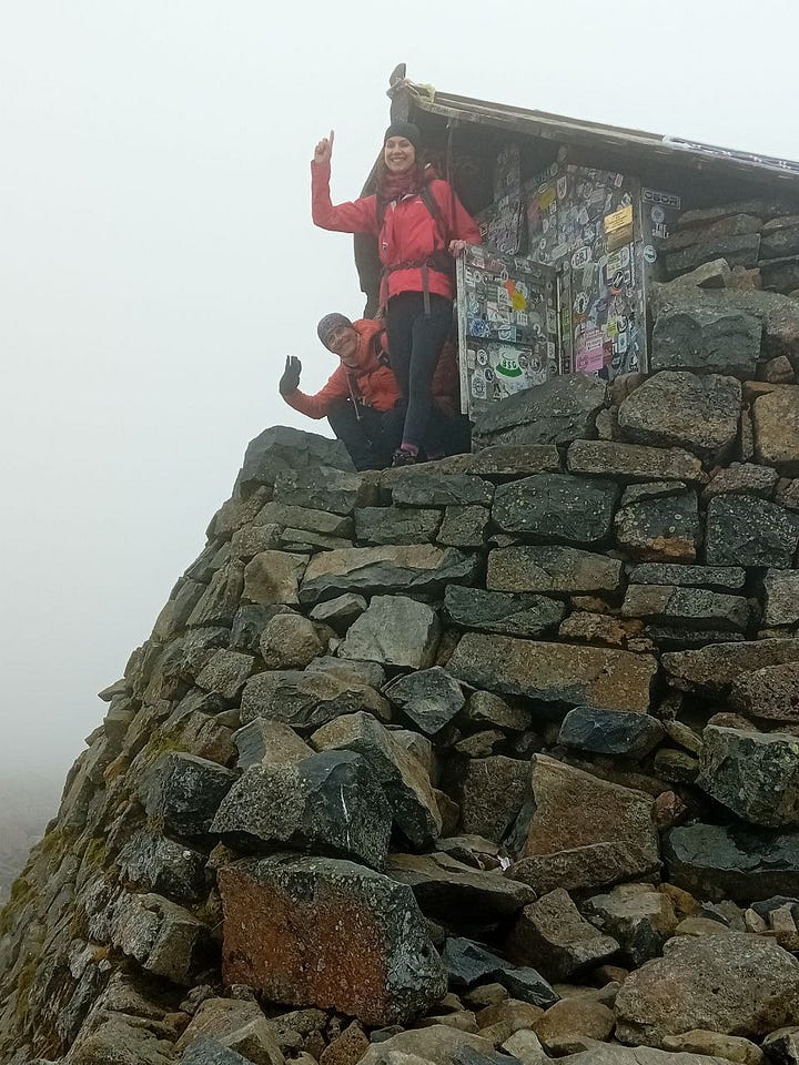 hikers on ben nevis