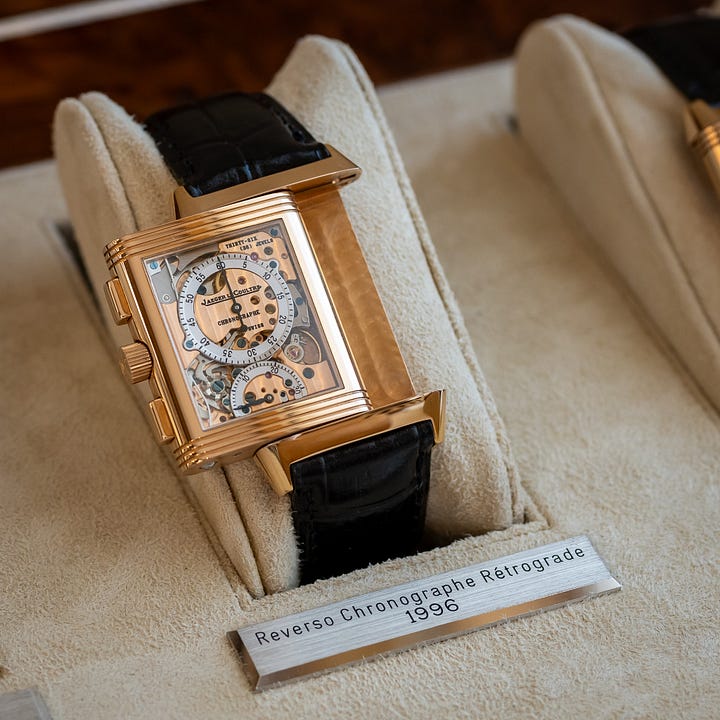 1990s complicated Jaeger-LeCoultre Reverso 60th anniversary and chronograph