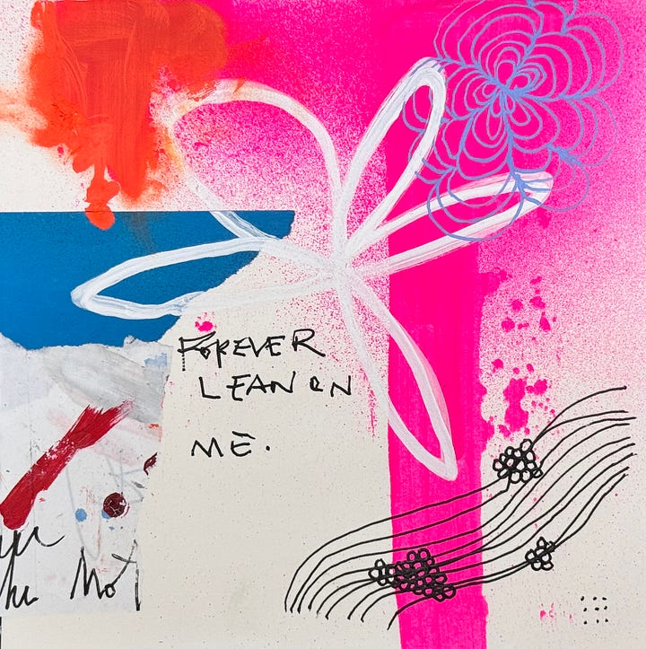 a gallery of two handmade mixed media collages by dave conrey
