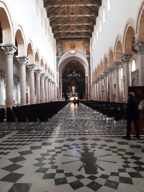 il castello di Reggio e il duomo di Messina