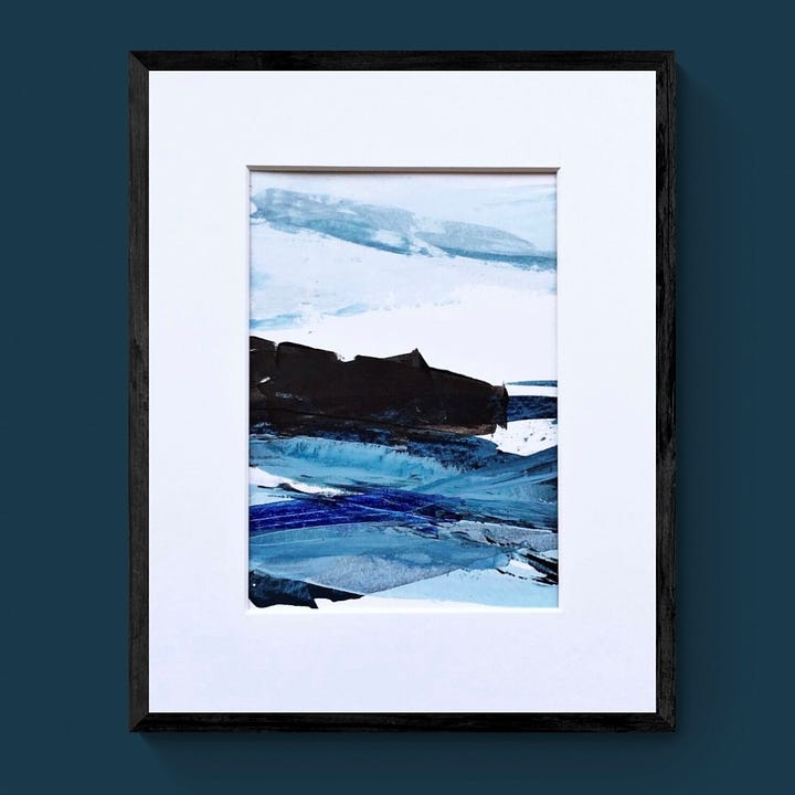 Semi abstract seascape paintings