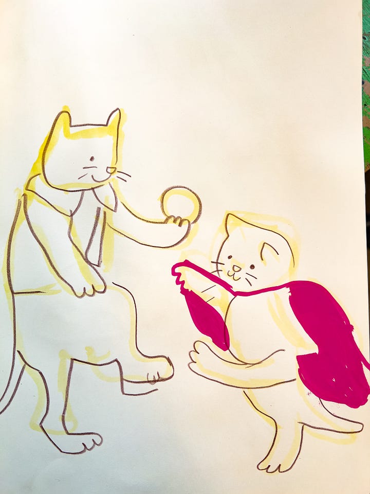 kittens from album covers illustrations