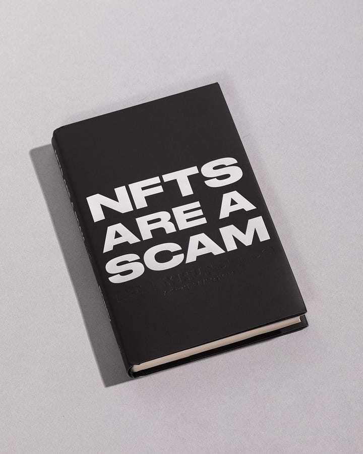 NFTs Are a Scam book by Bobby Kim / Bobby Hundreds