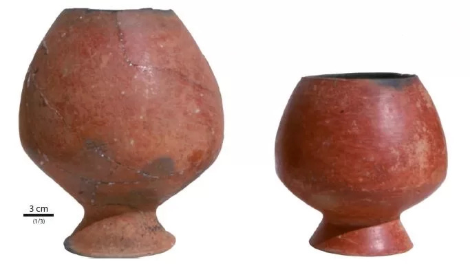 Vases Dating To Early Antiquity, Fragment Of Patterned Bowl, Early Atniquity Jugs, bronze knife & bronze hand