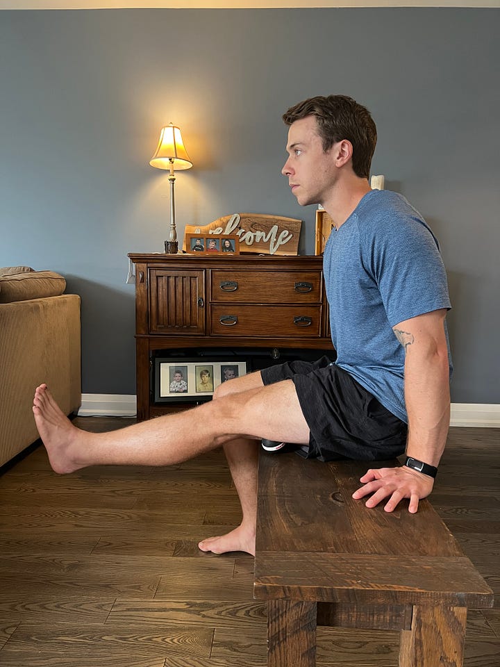 Seated hamstring mobilization
