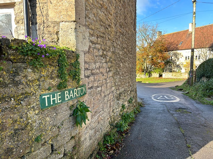 Photos from Morton St Philip, Somerset. 1 Ringwell Lane and Norton Brook passing alongside this cottage. 2 Lyde Green and the bottom of Chevers Lane 3 Chevers Lane 4 Manor Farm House 5 The Barton where it meets Bell Hill. Images: Roland's Travels