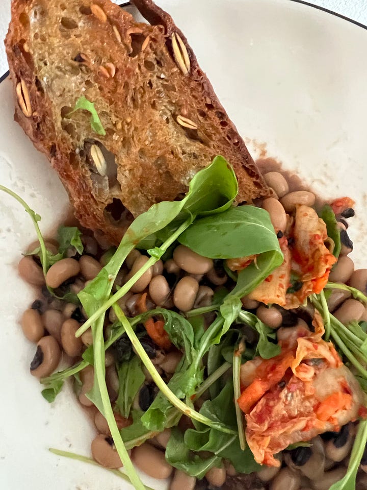 From the pot to the bowl, beans with grilled bread always hit