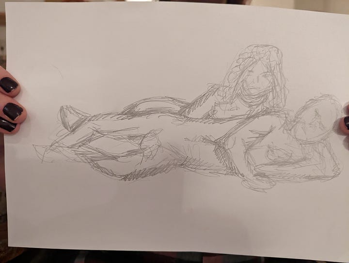 hen party life drawing