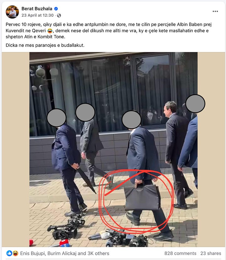 Redacted for Security: These screenshots document an orchestrated media effort to expose and ridicule the Prime Minister’s close protection detail. Faces have been redacted to protect the lives and safety of Kosovo Police officers and their families. Revealing identities of such personnel is a threat to national security and a violation of ethical journalism.