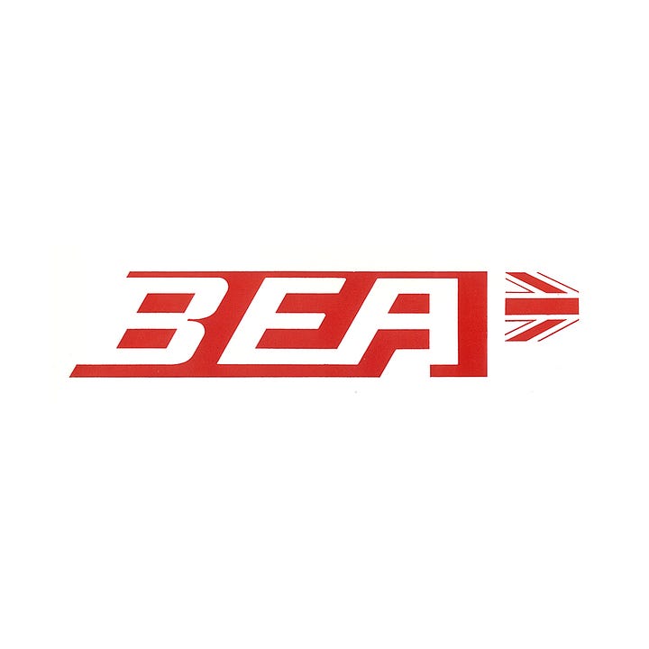 BEA speedjack logo by FHK Henrion, 1967, LogoArchive, Logo Histories