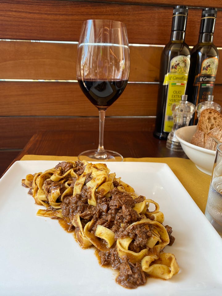Yaban domuzu ragu tagliatelle ve dayanamadığım peposo