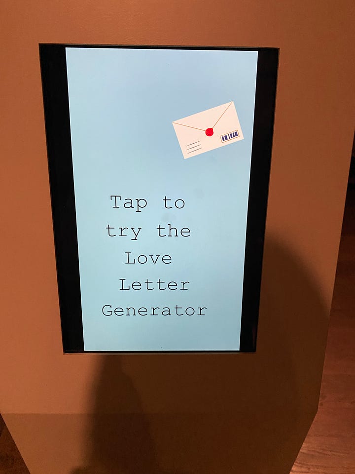 Screen of Love Letter Generator
