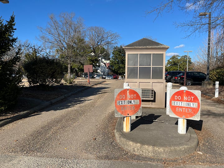 parking lot near Colonial Williamsburg