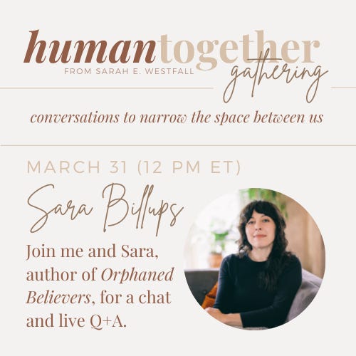 Sara Billups, author of Orphaned Believers