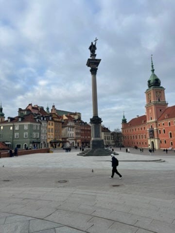 Warsaw for the day on the way home