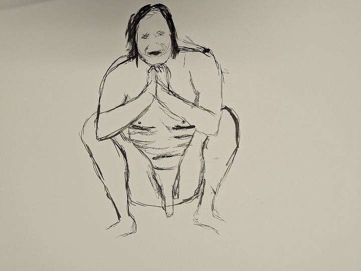 life model sketches in cardiff crosskeys life drawing
