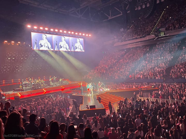 Four shots of the Jonas Brothers performing in Lexington KY