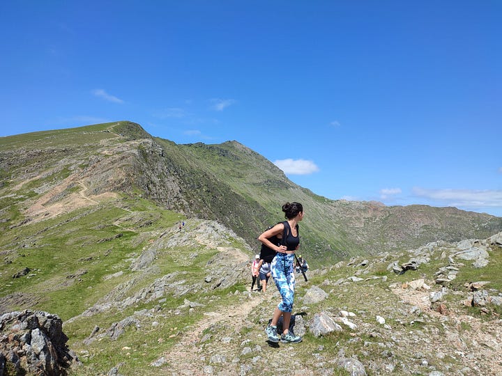 Trekking on snowdon