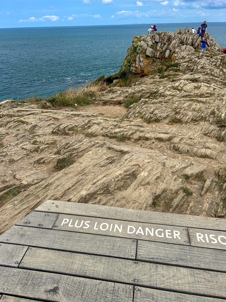 The coast of Brittany in France