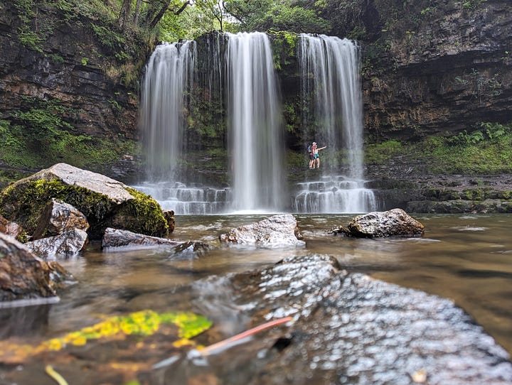 guided walk waterfalls brecon beacons