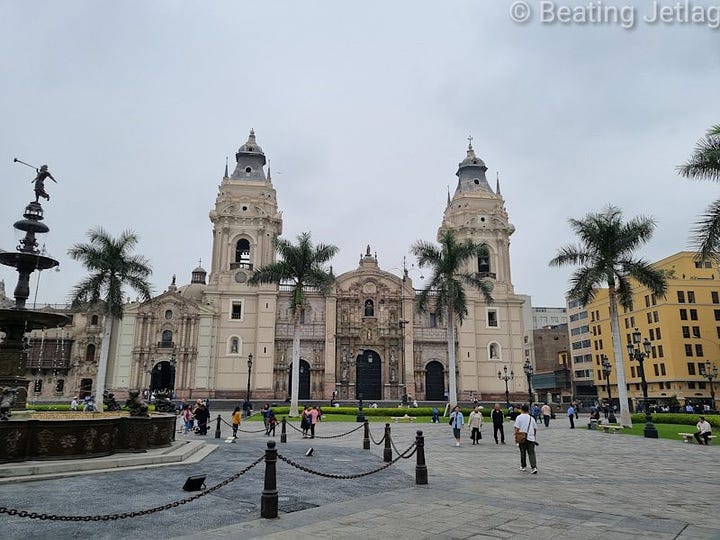 Pictures of the Historic city center in Lima, Peru