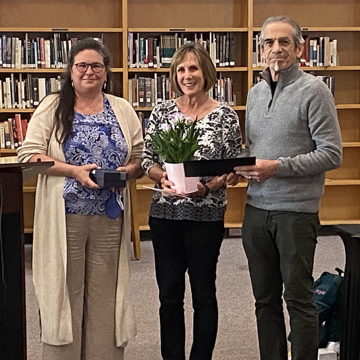 West County Union High School District Board Trustees recognizing retiring teachers and staff in 2024.