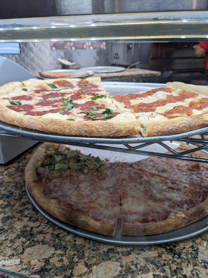 vegan pizza cases and menu