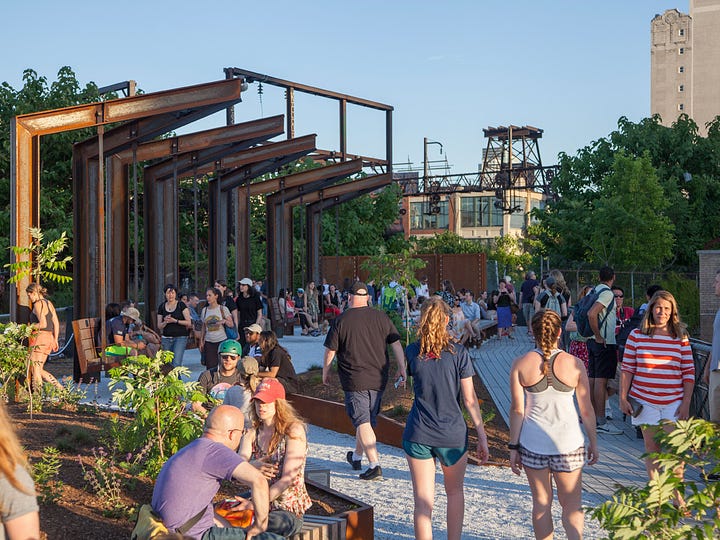 Two Philadelphia parks that were part of Reimagining the Civic Commons