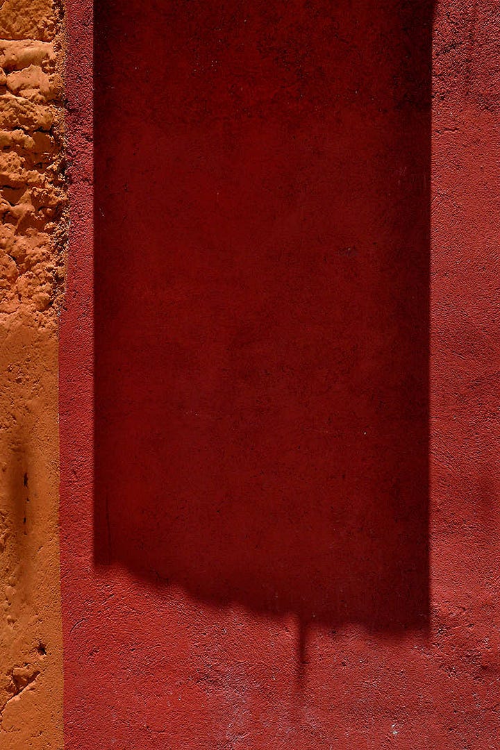 Closeup photos of the walls of San Miguel de Allende, Mexico,