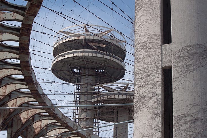 unisphere and towers from the 1964 World's Fair in Queens