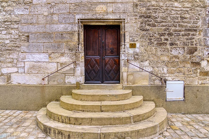 Some of the windows and doors in Chablis