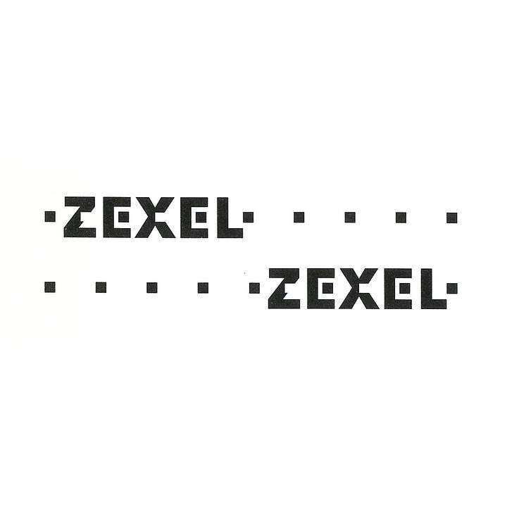 Logo for Japanese car-parts maker Zexel designed by PAOS in 1991, LogoArchive, Logo Histories
