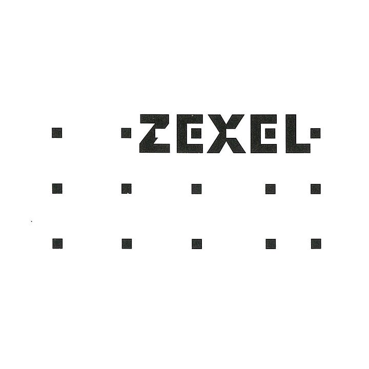 Logo for Japanese car-parts maker Zexel designed by PAOS in 1991, LogoArchive, Logo Histories