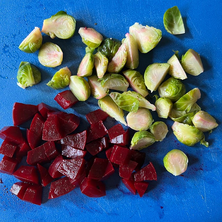 brussels sprouts and beets