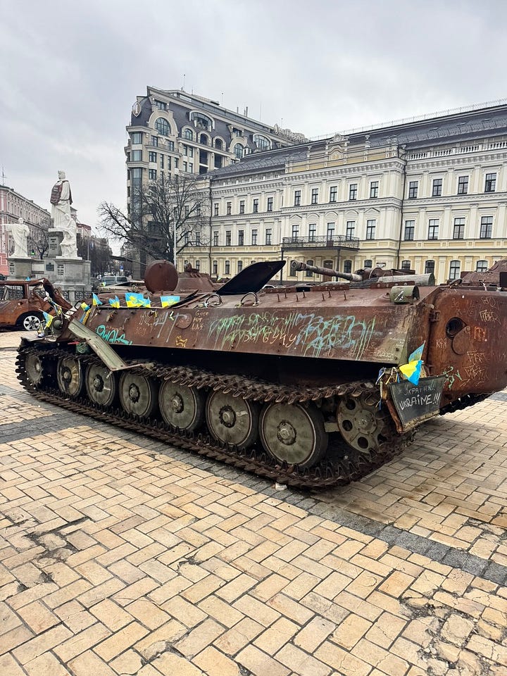The Freedom Memorial in Kyiv