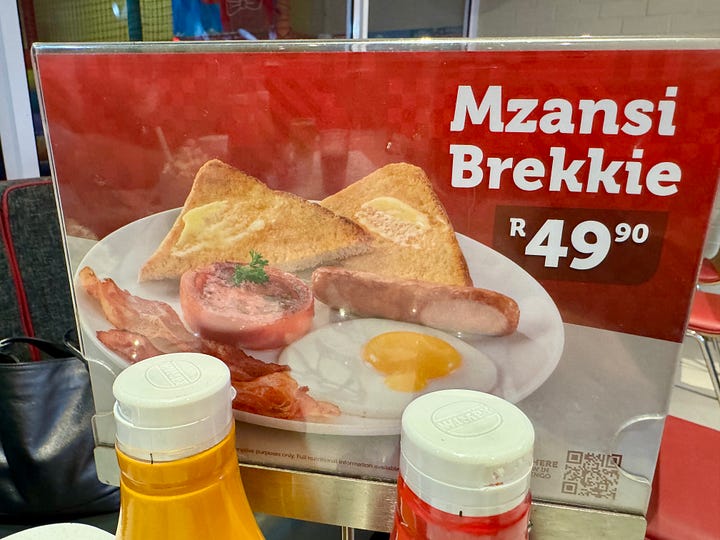$2.75 for breakfast and $0.45 for coffee.
