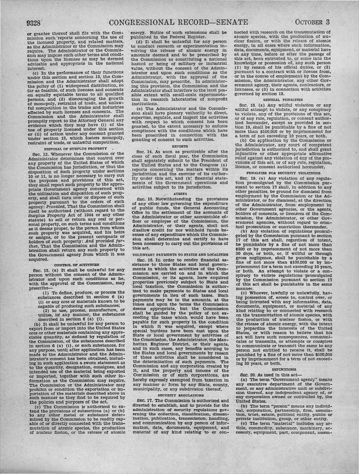 May-Johnson #1 - from Congressional record, Senate of Oct. 3rd, 1945. Source: https://www.congress.gov/bound-congressional-record/1945/10/03/senate-section