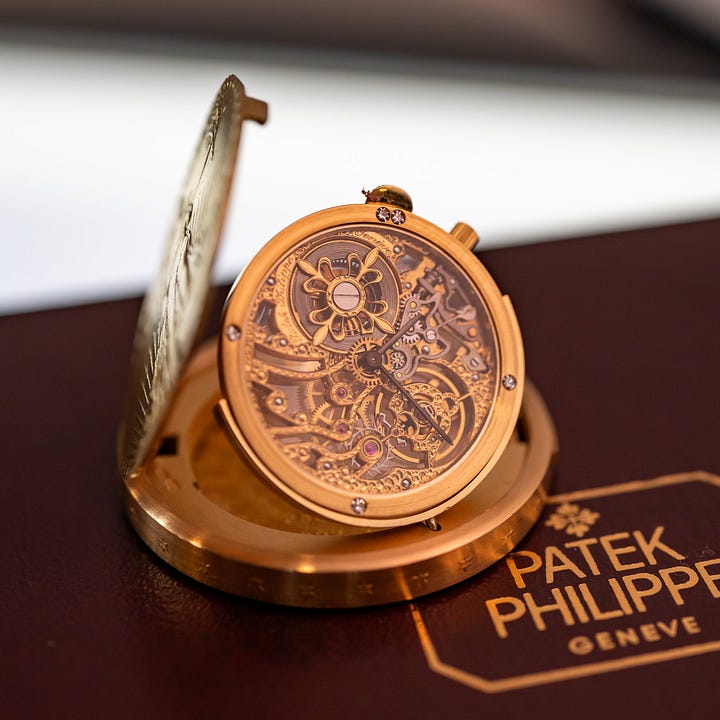 vintage skeletonized watches from patek philippe