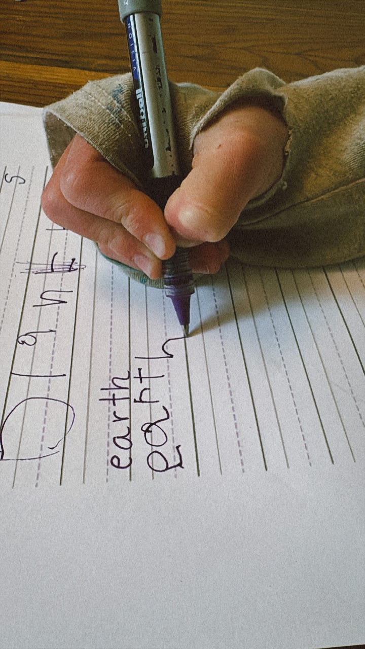 handwriting practice
