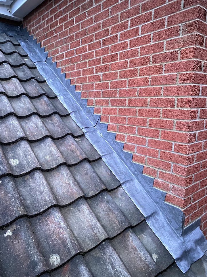 lead work applied to the roof