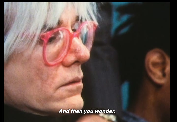 The Andy Warhol, Diaries. NETFLIX